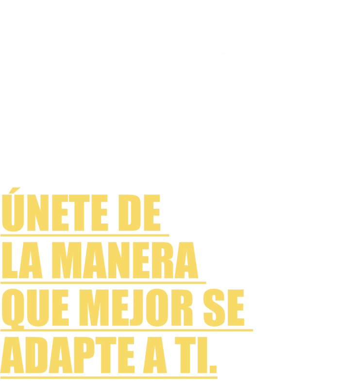 Queremos hacer crecer nuestra red hasta el infinito. Únete de la manera que mejor se adapte a ti.